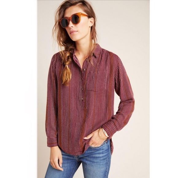 Anthropologie Isadora Button-Back Tunic - Picture 4 of 10